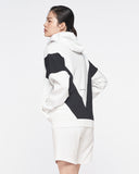 Spider Lifestyle Color Block Hooded Zip-Up (SPGPCNFT301U-WHT)