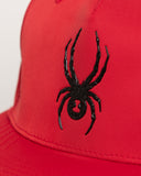 Spider Glossy Spider Logo Snapback Free Size (SPGPANCA309U-RED)