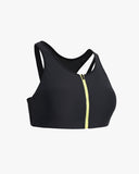 Spider Women's Running Pro Web Front Zip Bra Top (SPGFCNBR281W-BLK)