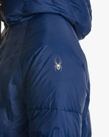 Spider Men's Lifestyle Hooded Half Down Jacket (SPGWCNDJ331M-NVY)