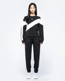 Spider Diagonal Color Block Sweatshirt (SPGPCNRL301U-BLK)