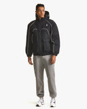 Spider Men's Lifestyle Hooded Detachable Down Jacket (SPGWCNDJ332M-BLK)