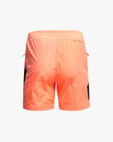 Spider Lifestyle Color Block Lettering Shorts (SPGMCNTR301U-POR)