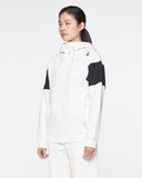 Spider Lifestyle Color Block Hooded Zip-Up (SPGPCNFT301U-WHT)