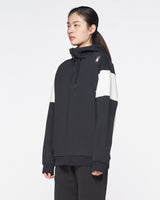 Spider Lifestyle Color Block Hooded Zip-Up (SPGPCNFT301U-BLK)