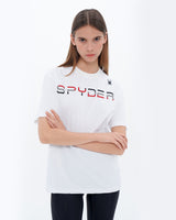 Spider Unisex Embroidery Lettering T-shirt (SPGMCNRS313U-WHT)