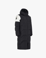 Spider Back Lettering Performance Long Down Jacket (SPGWCNDJ211U-BLK)