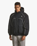 Spider Men's Lifestyle Hooded Detachable Down Jacket (SPGWCNDJ332M-BLK)